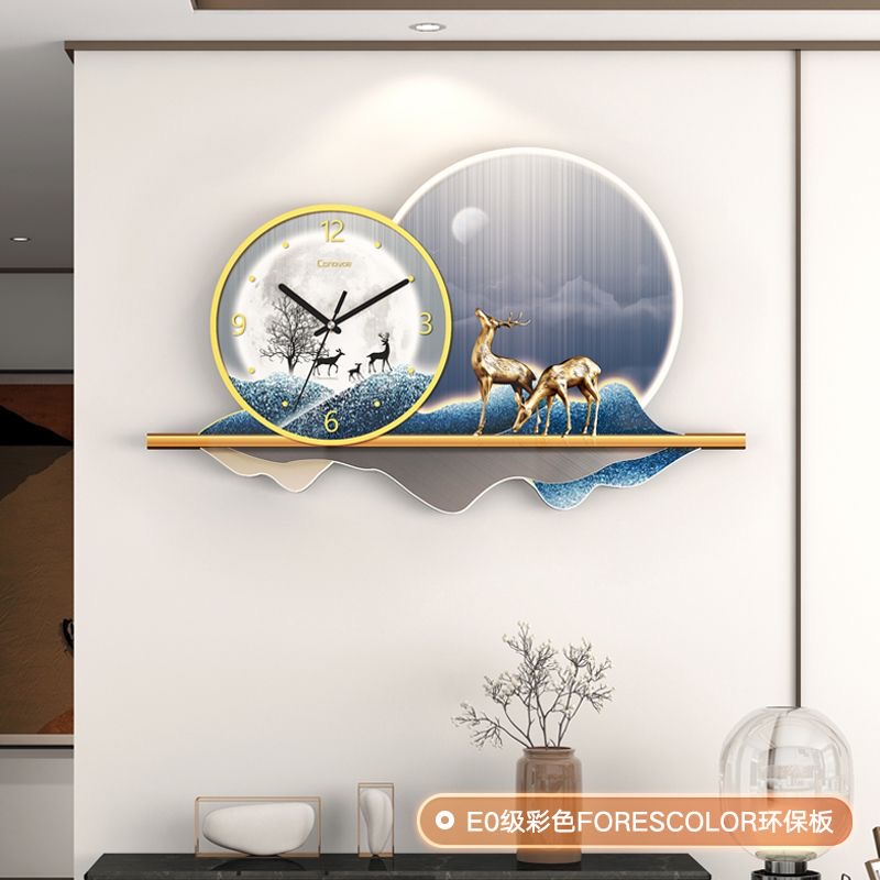 Landscape Clock 62X39 CM 3 Environmentally friendly material, no need for punching Landscape Clock 62X39 CM 3 Environmentally friendly material, no need for punching